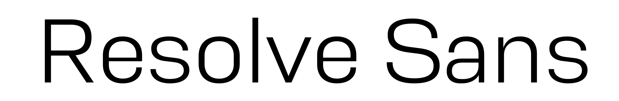 Resolve Sans